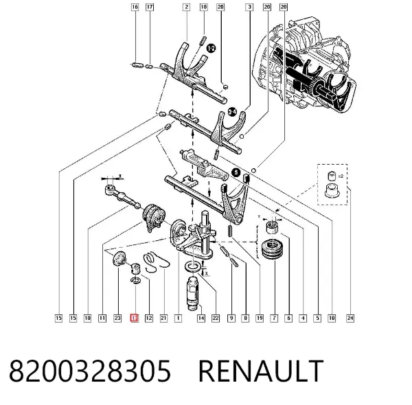 Кільце стопорне підшипника передньої маточини 8200328305 Renault (RVI)