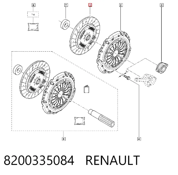 Диск зчеплення 8200335084 Renault (RVI)