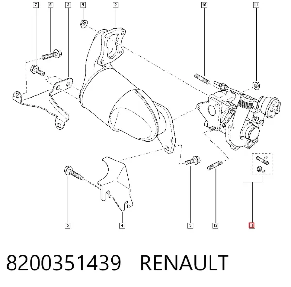 Турбіна 8200351439 Renault (RVI)