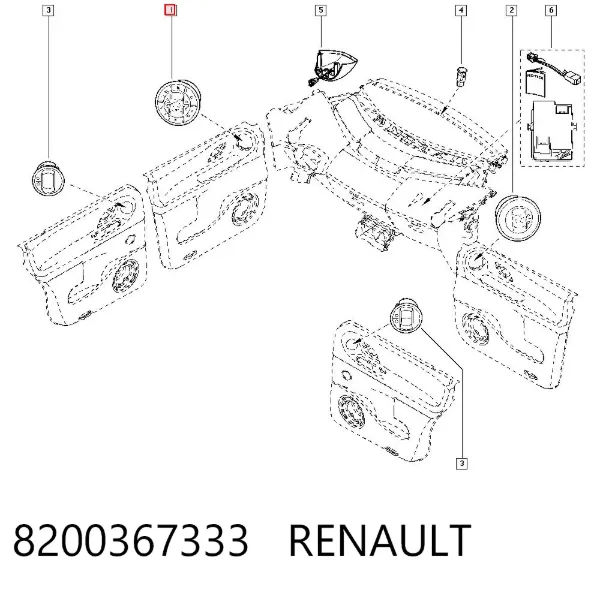 Блок управління кондиціонером 8200367333 Renault (RVI)