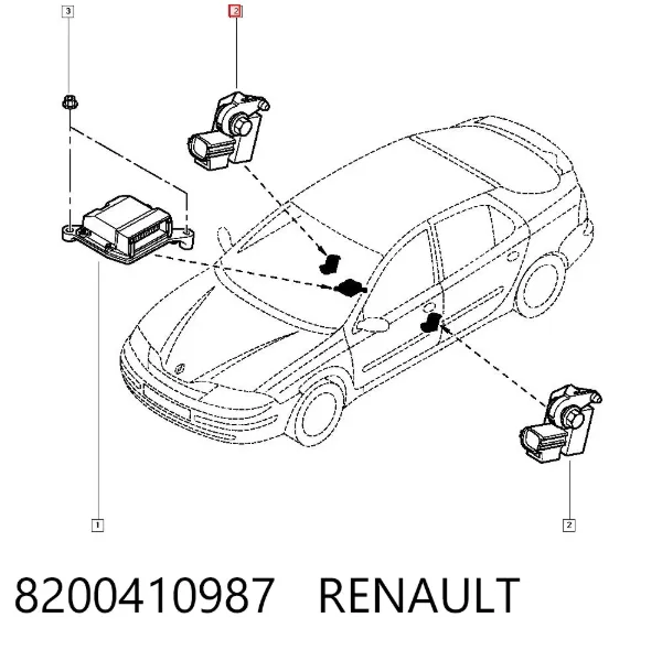 Датчик SRS 8200410987 Renault (RVI)
