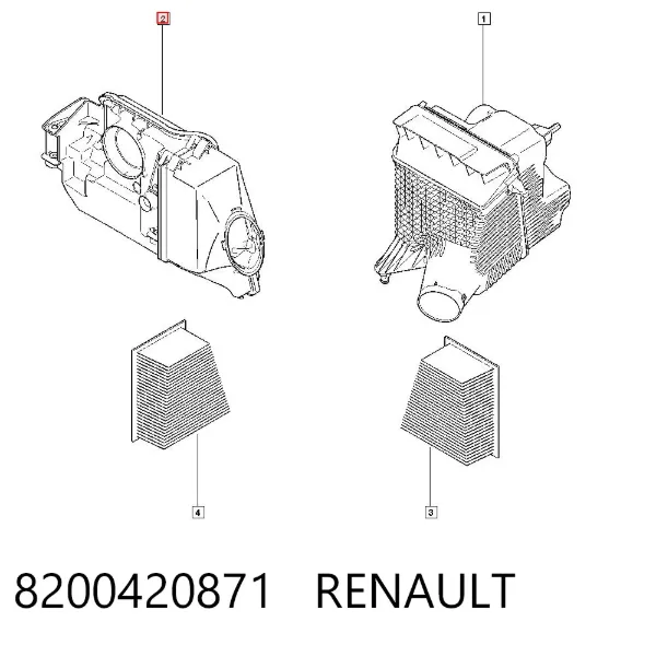 Корпус фільтра 8200420871 Renault (RVI)