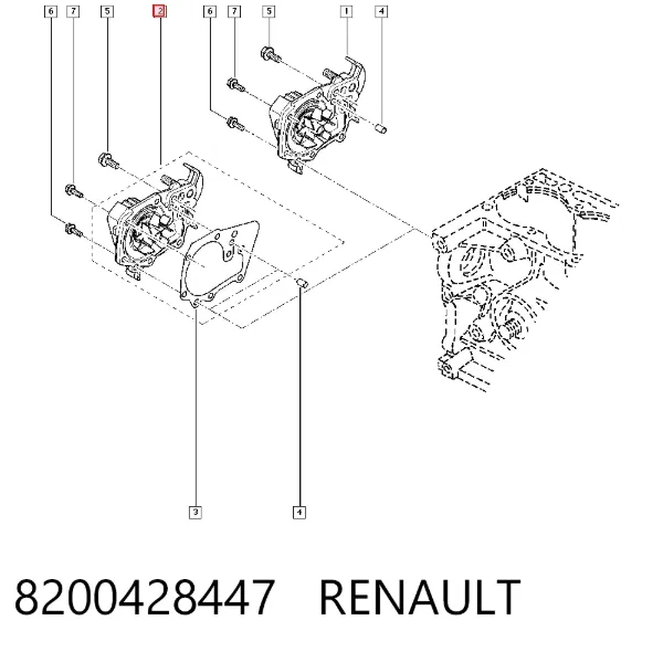 Помпа 8200428447 Renault (RVI)