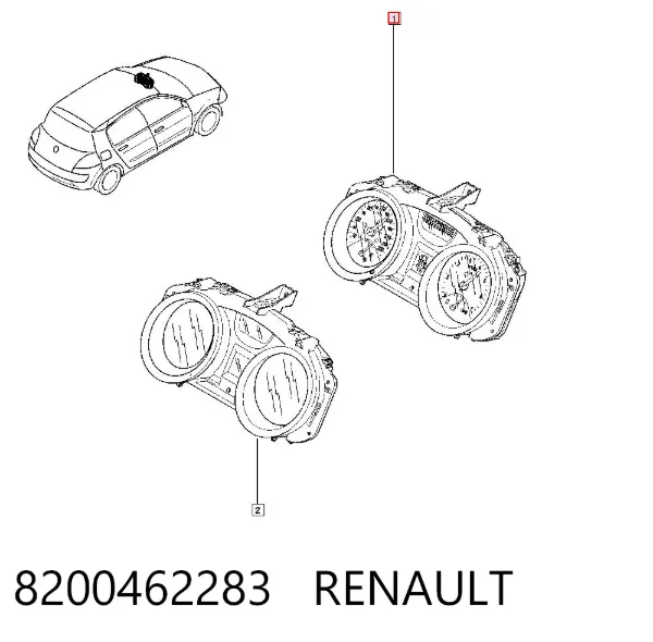 Приладова дошка-щиток приладів 8200462283 Renault (RVI)