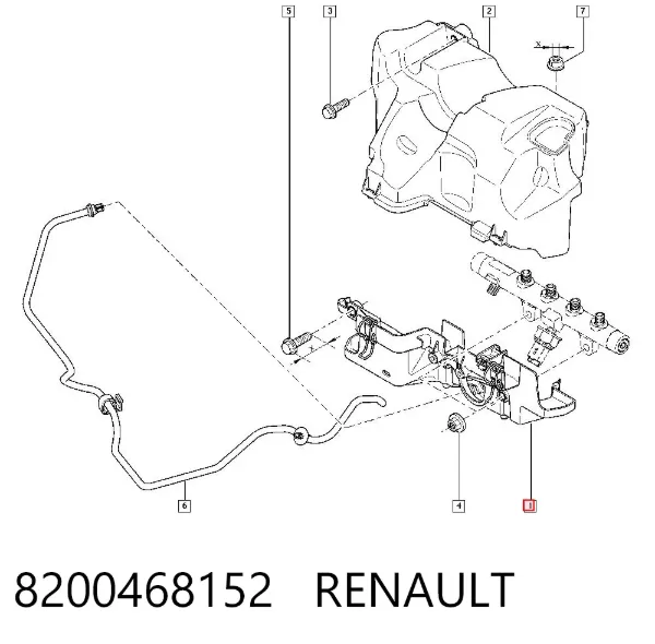 Кришка двигуна декоративна 8200468152 Renault (RVI)