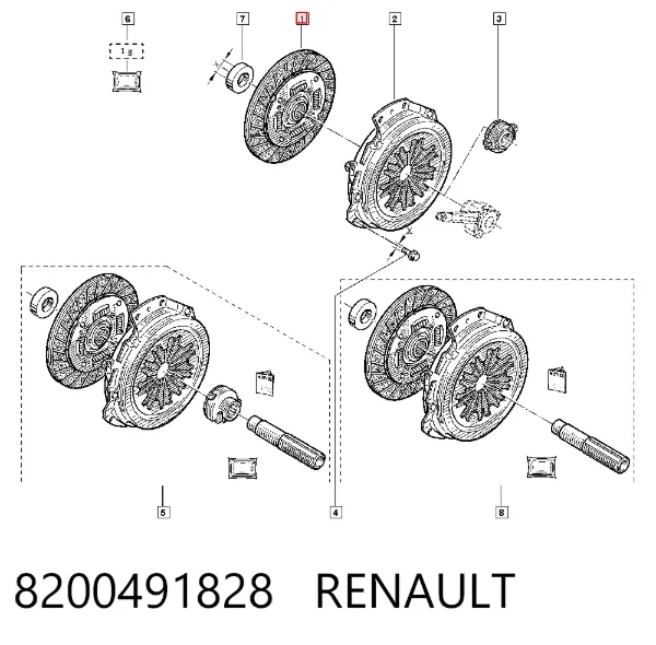 Диск зчеплення 8200491828 Renault (RVI)