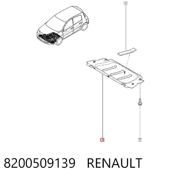 Захист двигуна 8200509139 Renault (RVI)