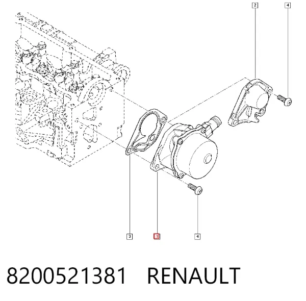 Вакуумний насос 8200521381 Renault (RVI)