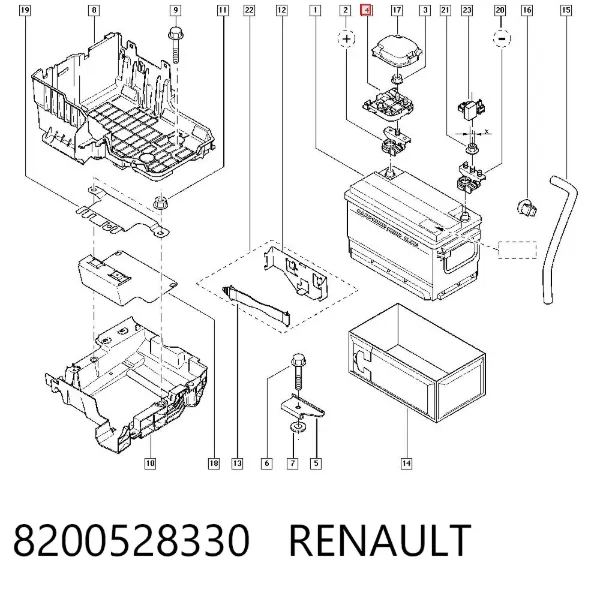 Блок запобіжників 8200528330 Renault (RVI)