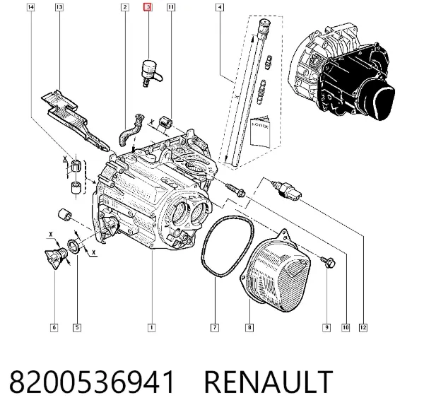Сапун КПП 8200536941 Renault (RVI)
