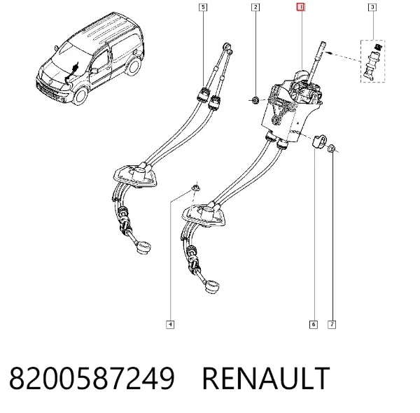 Куліса перемикання передач 8200587249 Renault (RVI)