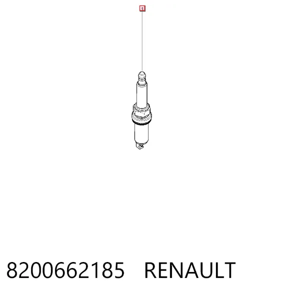 Свічки запалювання 8200662185 Renault (RVI)
