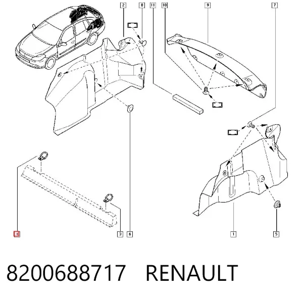 Петля кріплення вантажу 8200688717 Renault (RVI)