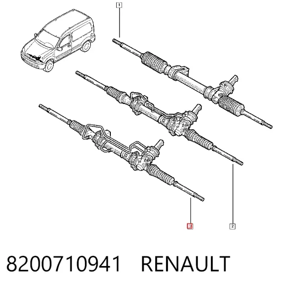 Рульова рейка 8200710941 Renault (RVI)