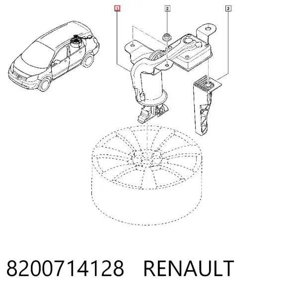 Лебідка запасного колеса 8200714128 Renault (RVI)