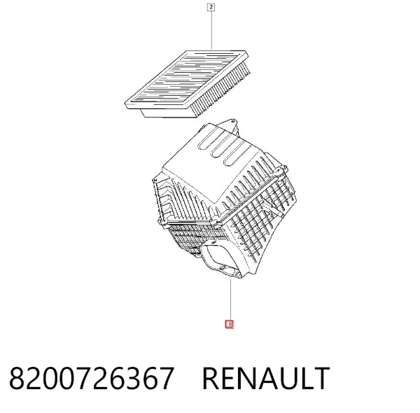 Корпус фільтра 8200726367 Renault (RVI)