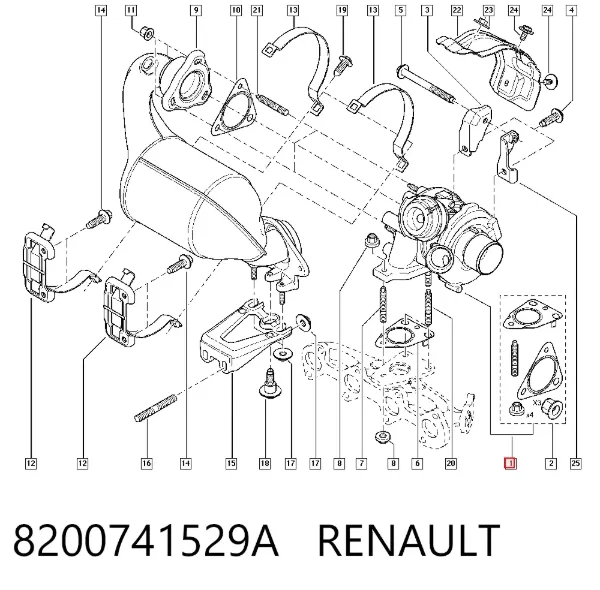 Турбіна 8200741529A Renault (RVI)