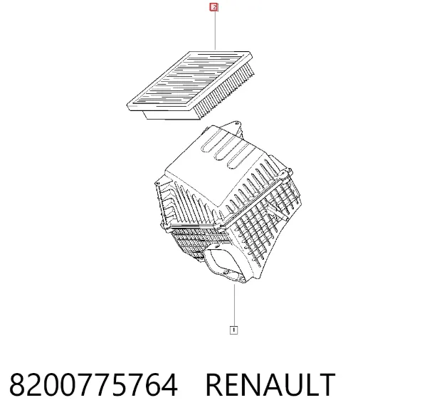Повітряний фільтр 8200775764 Renault (RVI)