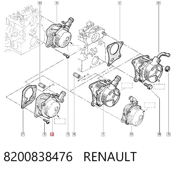 Вакуумний насос 8200838476 Renault (RVI)