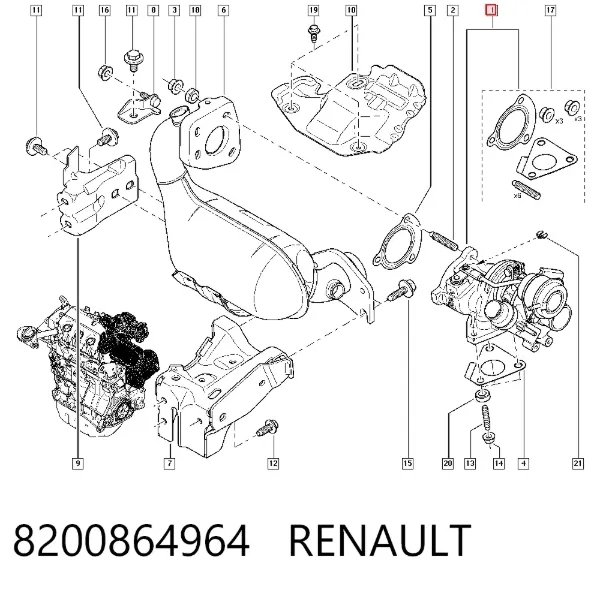 Турбіна 8200864964 Renault (RVI)