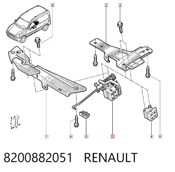 Регулятор тиску гальм/Регулятор гальмівних сил 8200882051 Renault (RVI)