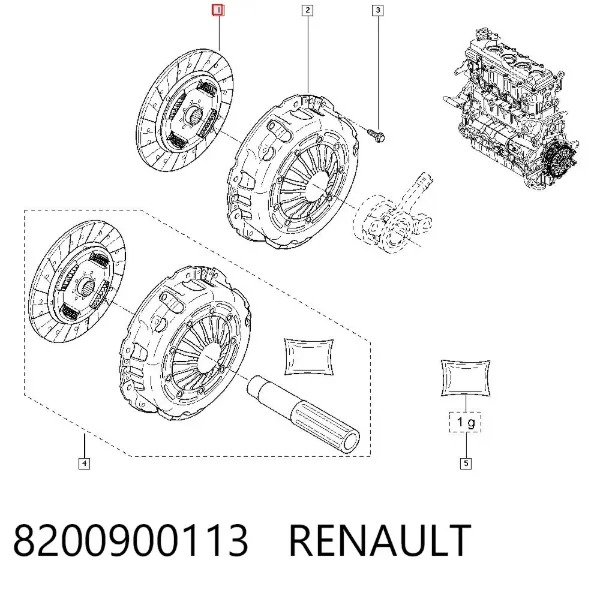 Диск зчеплення 8200900113 Renault (RVI)
