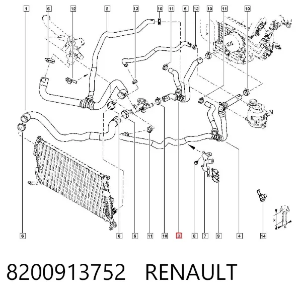  8200913752 Renault (RVI)