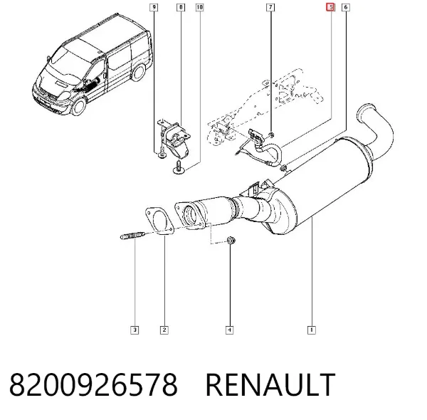 Датчик тиску вихлопних газів 8200926578 Renault (RVI)