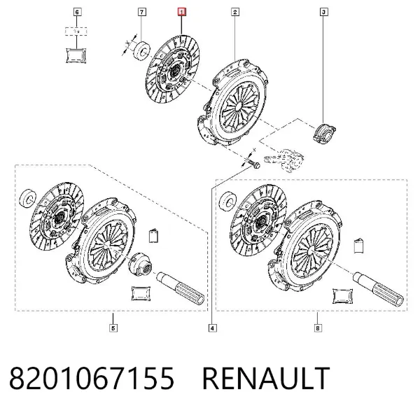 Диск зчеплення 8201067155 Renault (RVI)