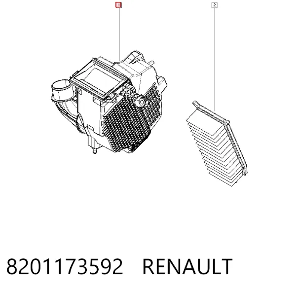 Корпус фільтра 8201173592 Renault (RVI)