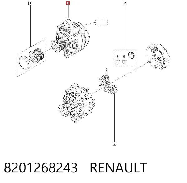 Генератор 8201268243 Renault (RVI)