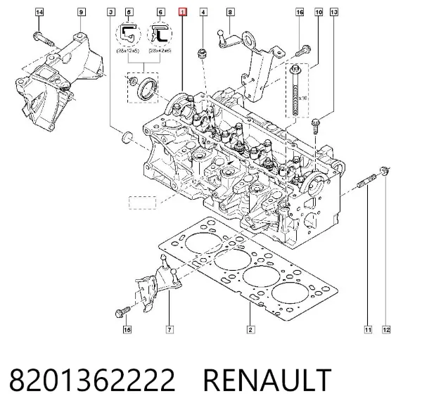 ГБЦ 8201362222 Renault (RVI)