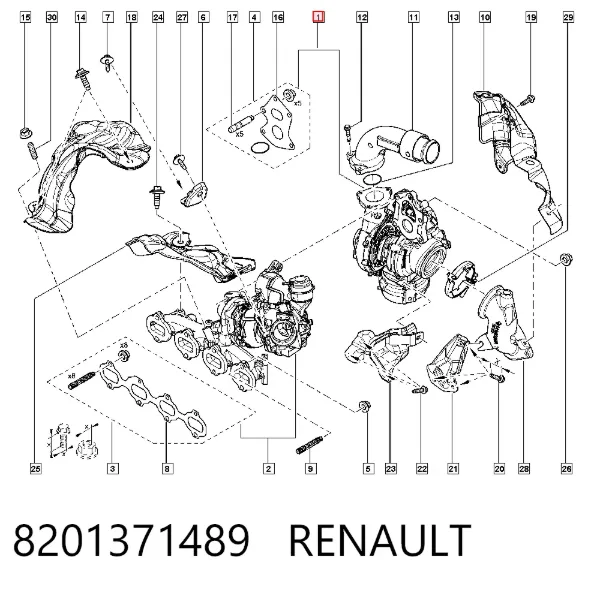 Турбіна 8201371489 Renault (RVI)