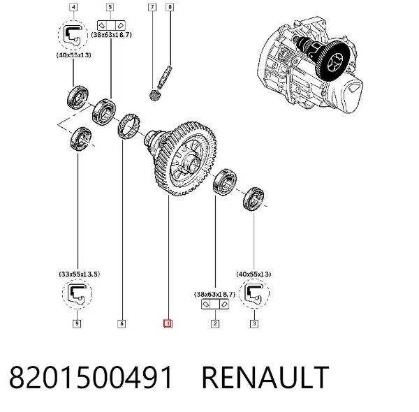  8201500491 Renault (RVI)