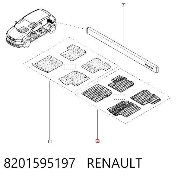 Коврики Renault SANDERO II STEPWAY