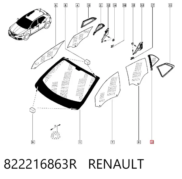  822216863R Renault (RVI)