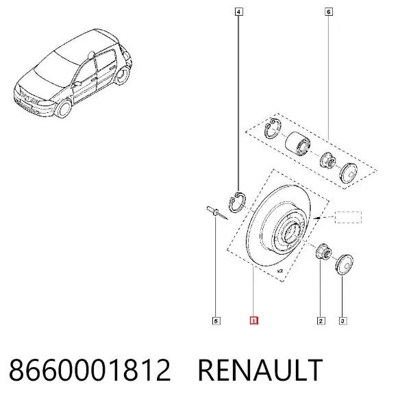 Гальмівні диски 8660001812 Renault (RVI)