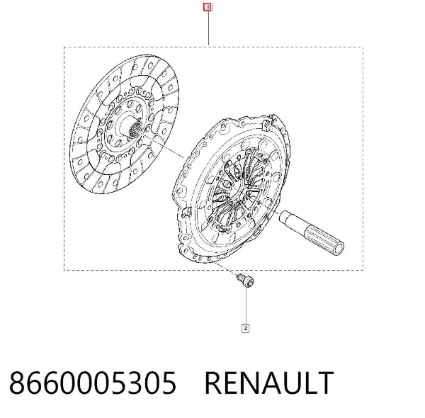 Зчеплення 8660005305 Renault (RVI)