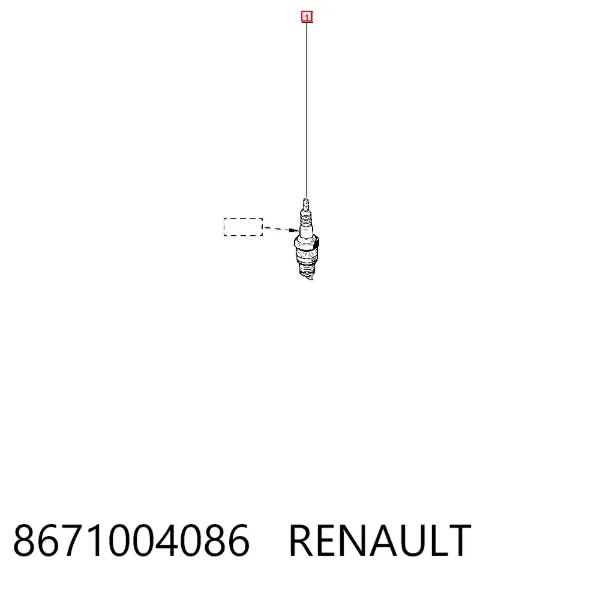 Свічки запалювання 8671004086 Renault (RVI)