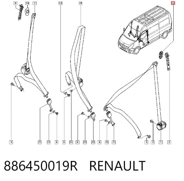 886450019R Renault (RVI)