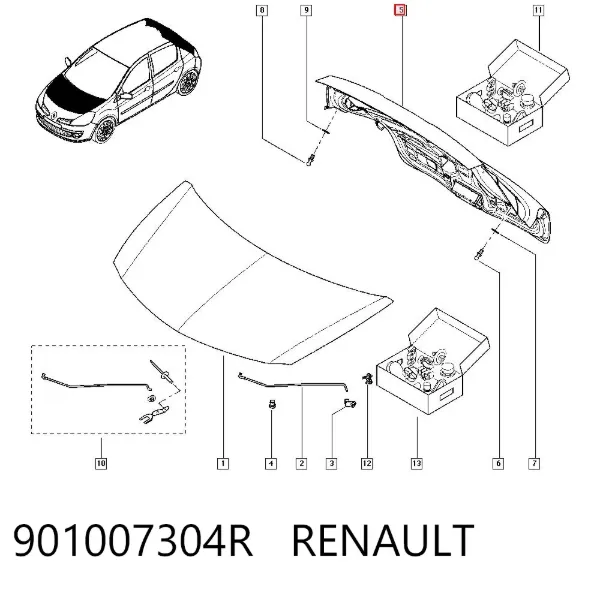 Ляда 901007304R Renault (RVI)