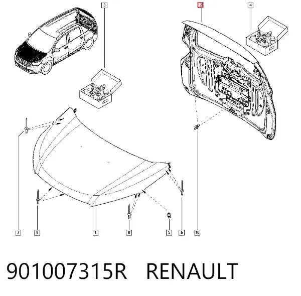 Ляда 901007315R Renault (RVI)
