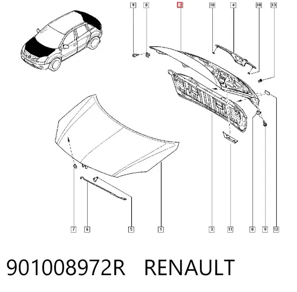Ляда 901008972R Renault (RVI)