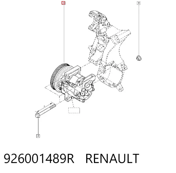 Компресор кондиціонера 926001489R Renault (RVI)