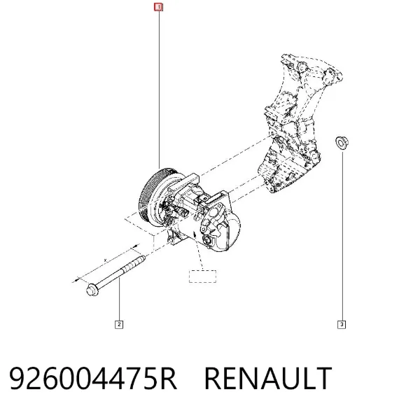 Компресор кондиціонера 926004475R Renault (RVI)