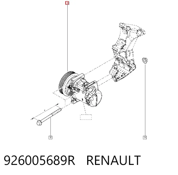 Компресор кондиціонера 926005689R Renault (RVI)