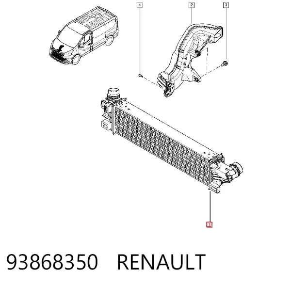 Інтеркулер 93868350 Renault (RVI)