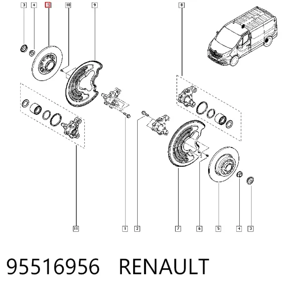 Гальмівні диски 95516956 Renault (RVI)