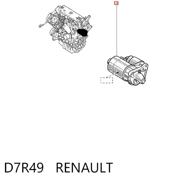Стартер D7R49 Renault (RVI)