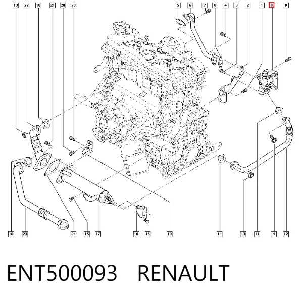 Клапан ЄГР ENT500093 Renault (RVI)